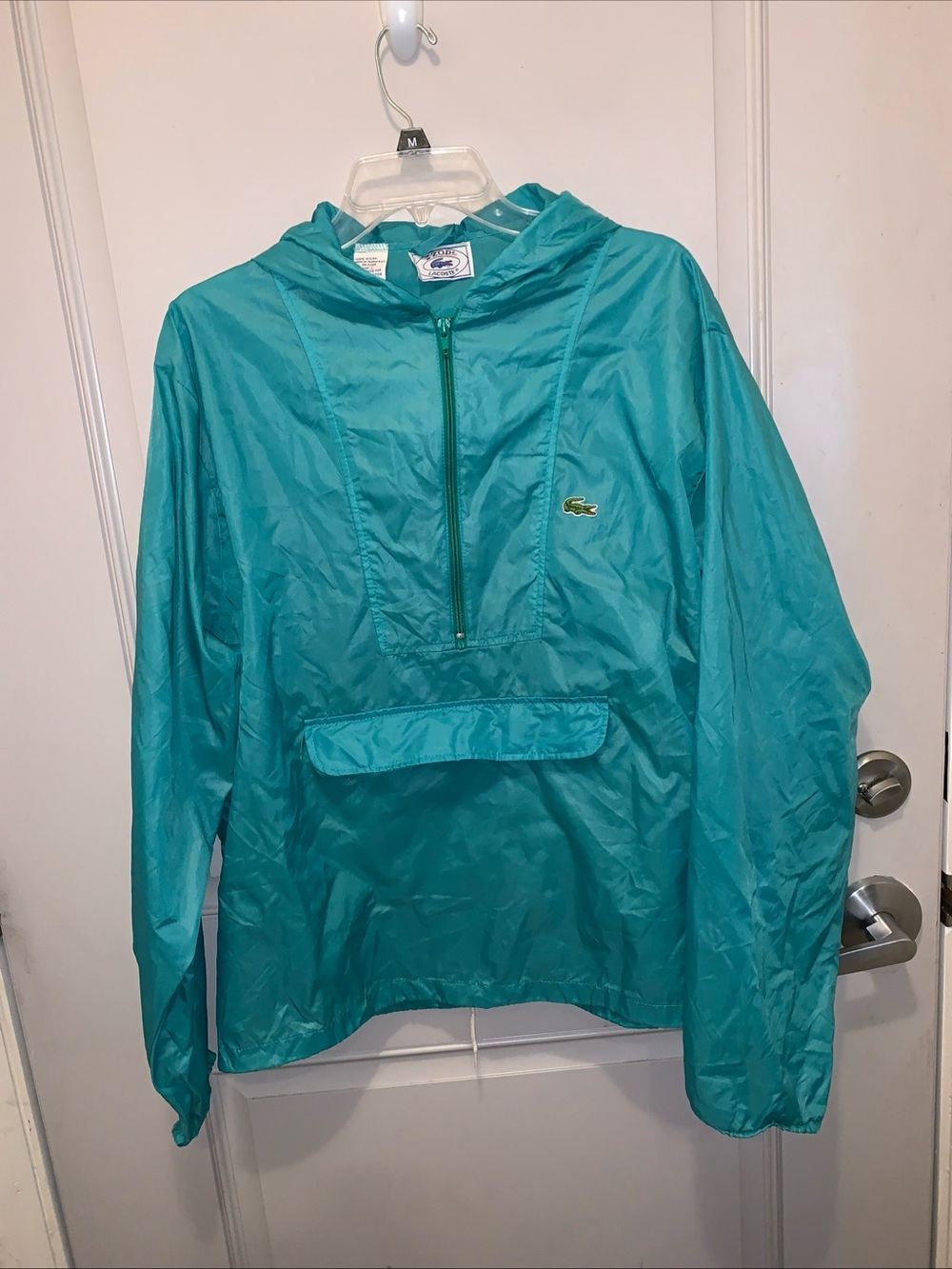 Izod Lacoste Men’s Blue 100%Nylon Rain Jacket Size L